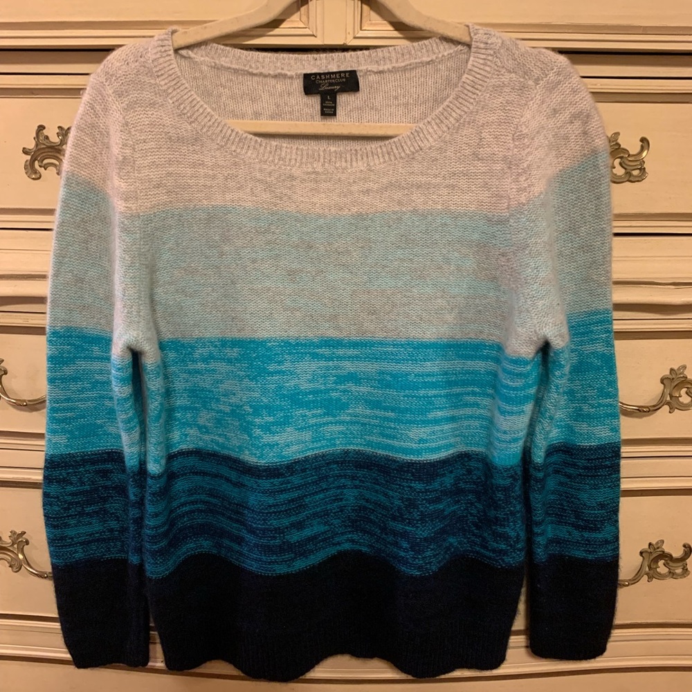 Cashmere Charter Club Striped Sweater
